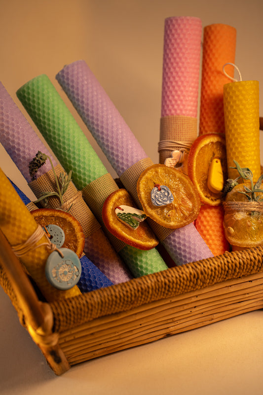 Λαμπάδα από φύλλο κηρήθρας